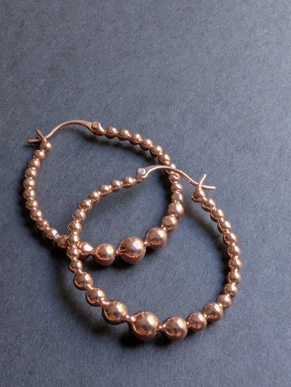 JTV Copper Hoop Earrings